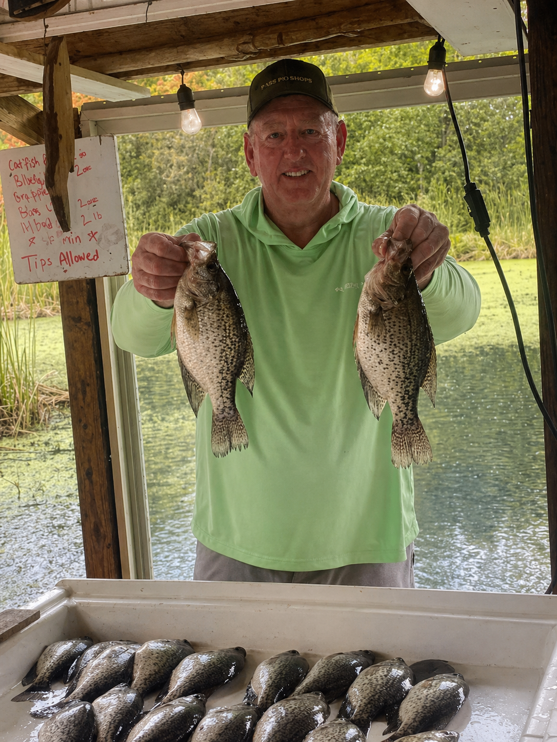 Ray Hunt holding crappie